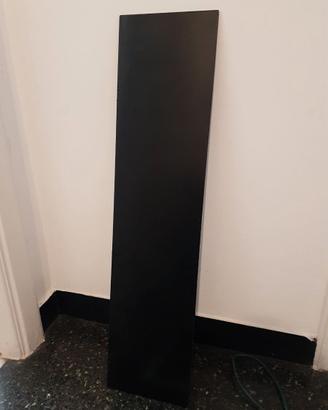 Pannello di vetro nero 78x18x0.5 cm