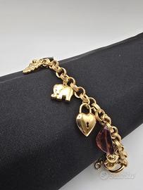 Bracciale Oro Giallo 18 Kt con Charms