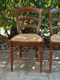 2 sedie rustiche