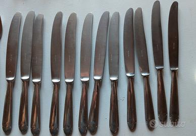 12 Coltelli Vintage Acciaio Inox