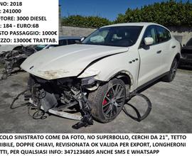 Maserati Levante 3.0 V6 2018 Sinistrata 250CV