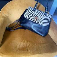 Borsa in pelle e cavallino