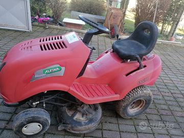 trattorino alpina hp 13. 5 taglio mulching 