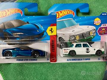 Hot Wheels Lotto Ferrari SF90 Stradale + Giulia TI