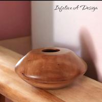 Vaso in legno di Ciliegio Hollow 