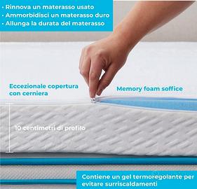 Topper matrimoniale Linenspa 10cm (160x190cm)