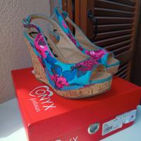 Sandalo con zeppa "ONYX"