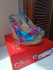 Sandalo con zeppa "ONYX"