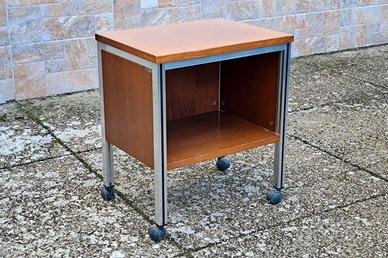 Mobiletto legno metallo carrello portaTV  comodino