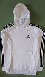 felpa cappuccio Adidas bianca