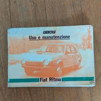 manuale uso e manutenzione fiat ritmo