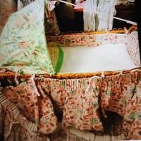 Culla lettino in vimini