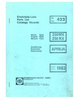 Catalogo ricambi motore Aprilia MX 250 e RX 250