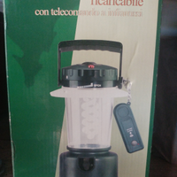 Lanterna ricaricabile con telecomando da campeggio