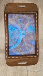 Vassoio con ali di farfalla