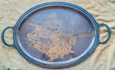 Vassoio Ovale stile Impero Argento 1000