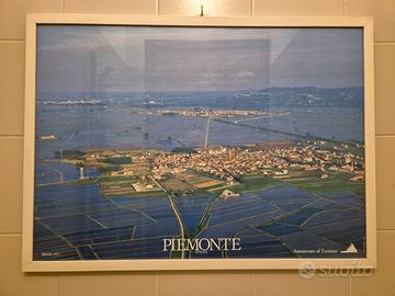 Quadri con stampe paesaggi Piemonte con cornice