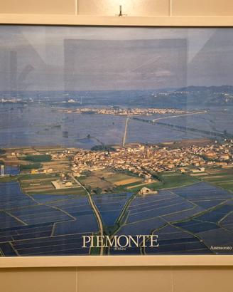 Quadri con stampe paesaggi Piemonte con cornice