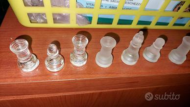 Mini Scacchiera in vetro vintage 