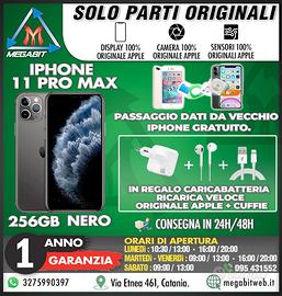 Iphone 11 pro max 256gb nero totalmente originale