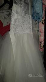vestito di comunione completo di scarpe bianche 