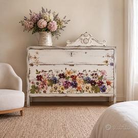 Cassettiera Stile Shabby “Flowers”