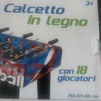 Calcetto in legno nuovo, marca playout