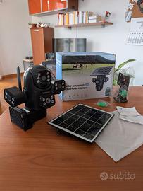 Telecamera solare Wi-Fi esterno LS Vision 3 lenti