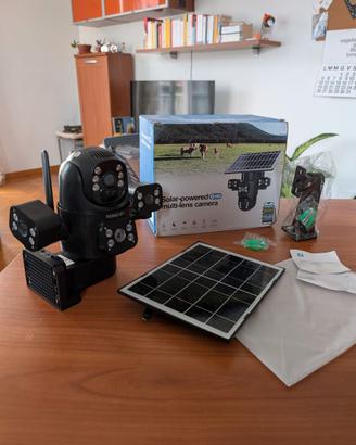 Telecamera solare Wi-Fi esterno LS Vision 3 lenti