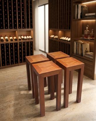 n. 4 tavoli teak misure 45x45x110 250€
