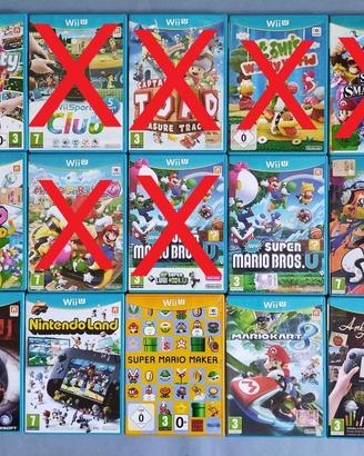 WiiU diversi giochi ORIGINALI ed accessori