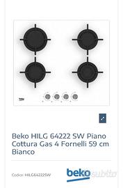 Piano cottura BEKO HILG64222SW NUOVO