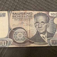 Banconota 1000 schilling austria 1983