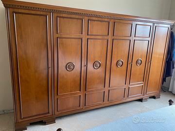 Camera da letto in legno completa