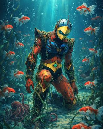 Actarus Goldrake Sea Stampa Artistica Concept Art