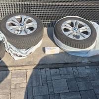 4 CERCHI BMW ORIGINALI DA 17 CON PNEUS INVERNALI