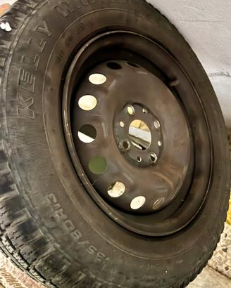 Coppia Ruote Gomme Invernali + Cerchi 155/80/r13