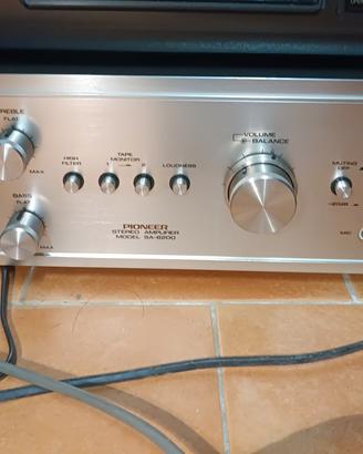 Vintage Pioneer Piatto pl-12d & Amplificatore 6200