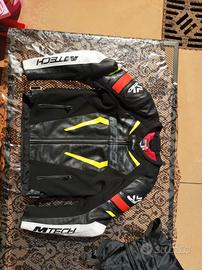 giacca moto 48 in pelle perfetta mtech