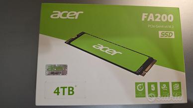 acer FA200 SSD PCIe 4.0 NVMe 4 TB - Velocità X006