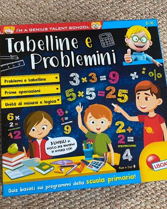 Gioco da tavolo tabelline problemini