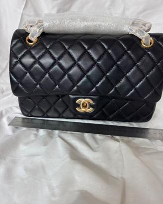 Borsa Chanel Classic Flap donna pelle nera