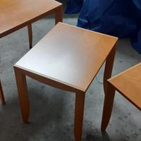 3 tavolini da salotto legno chiaro