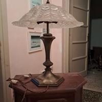 lampada anni 40 altezza 52 cm diametro vetro 42