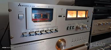 Mitsubishi DT-4550 Piastra Cassette Con Vu-Meter 