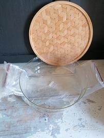 ciotola vetro Bodum Tappo Vimini nuovo 