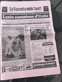 Giornale Calcio Ristampa 1974 Gazzetta Sport Lazio
