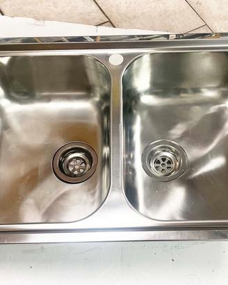 Lavello Veneta Cucine Inox doppia vasca