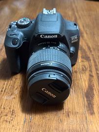 canon EOS 2000D + EF-S 18-55 mm nuova