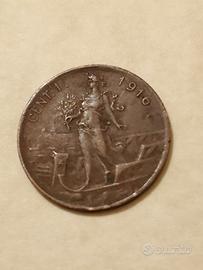 1 centesimo prora 1916 - Vittorio Emanuele II 